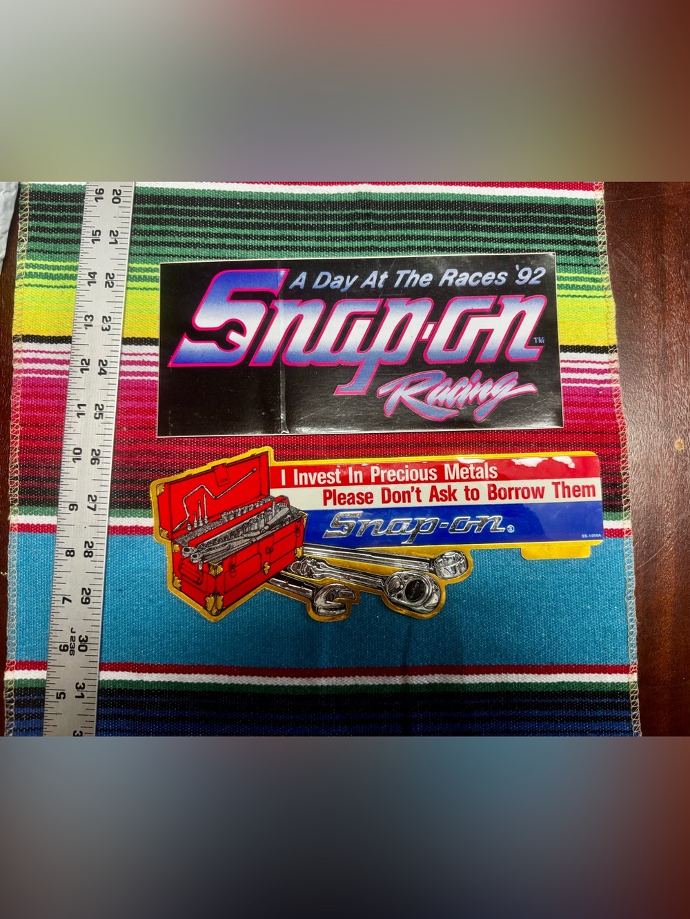 Set of two Snap on tools stickers 1992